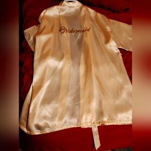 Bridesmaid silk robe